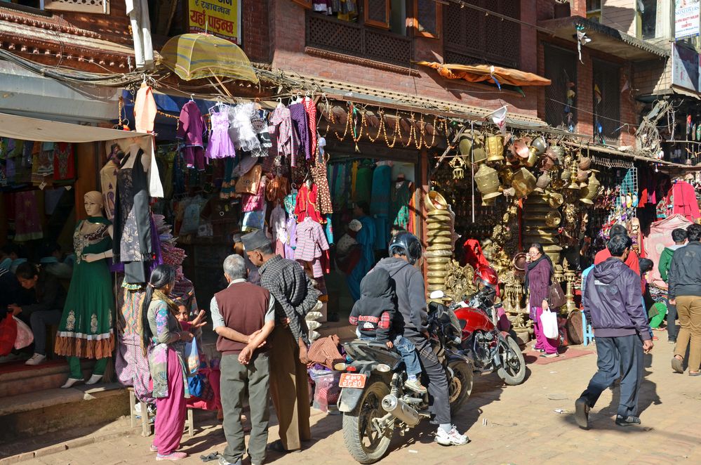 In der Altstadt von Kathmandu