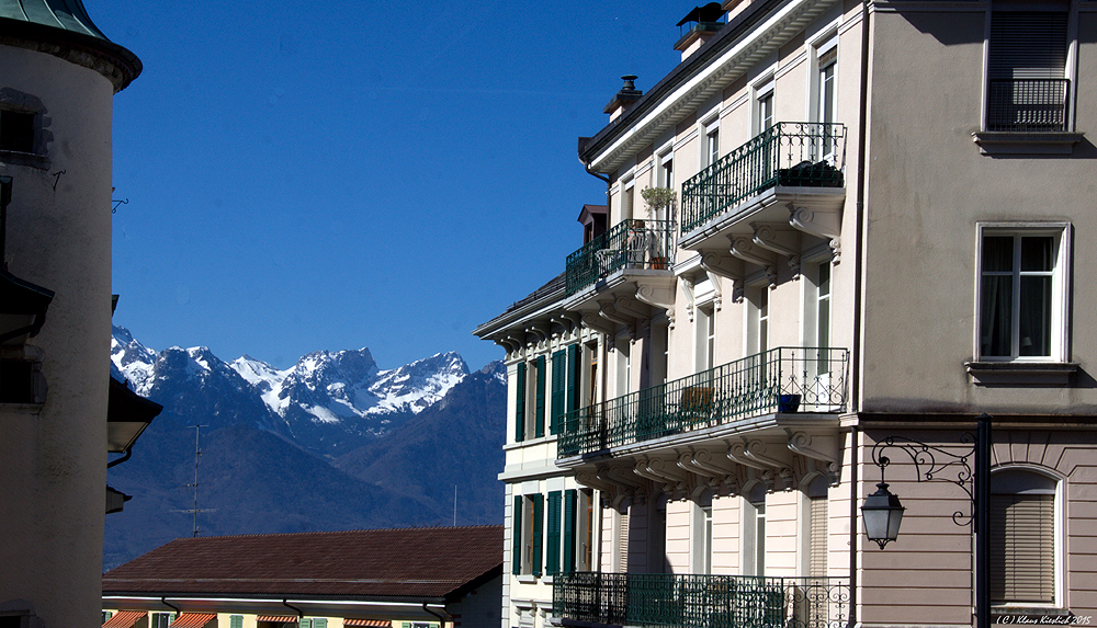 In der Altstadt von Montreux...