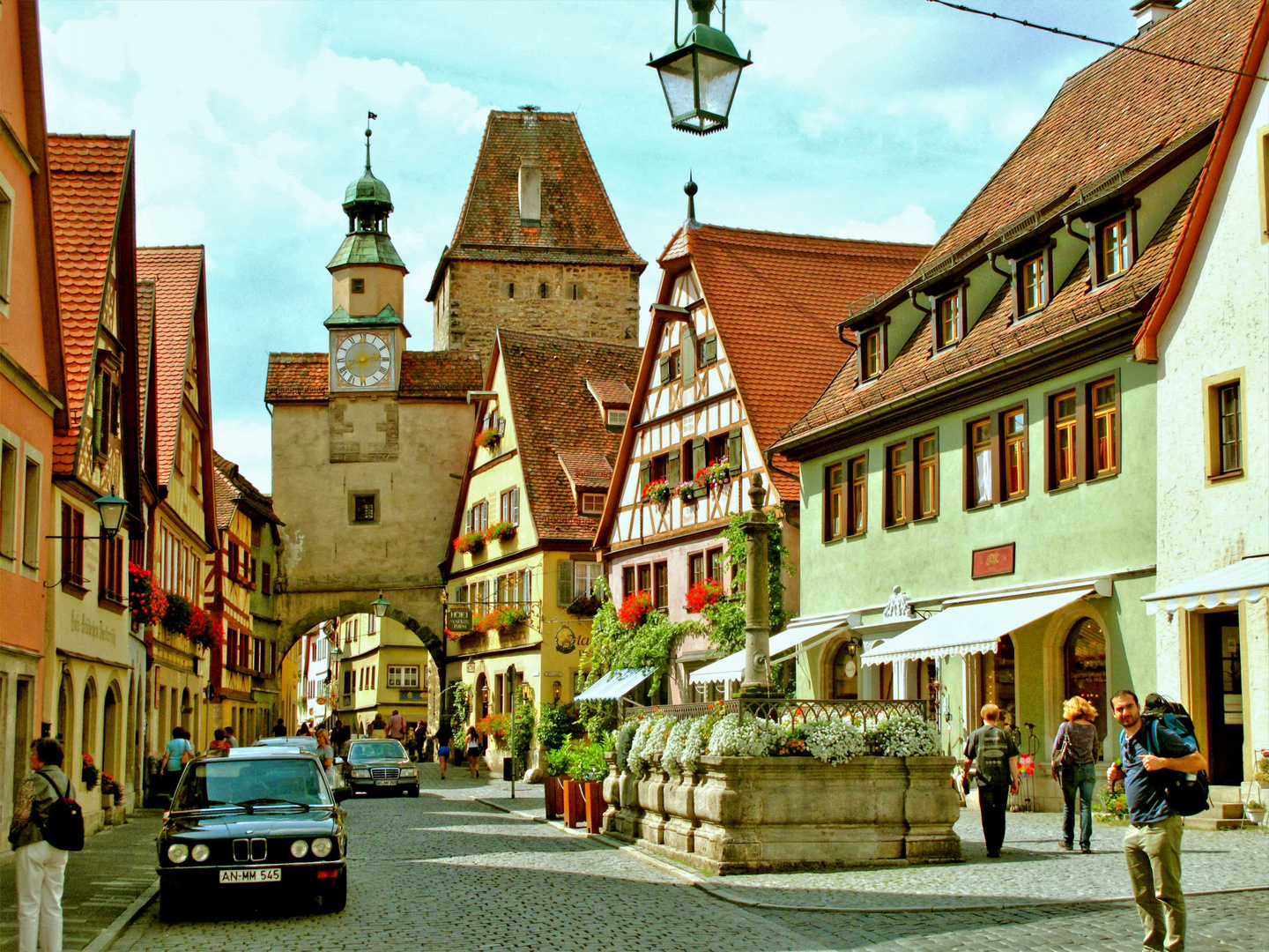 In der Altstadt von Rothenburg o. T.