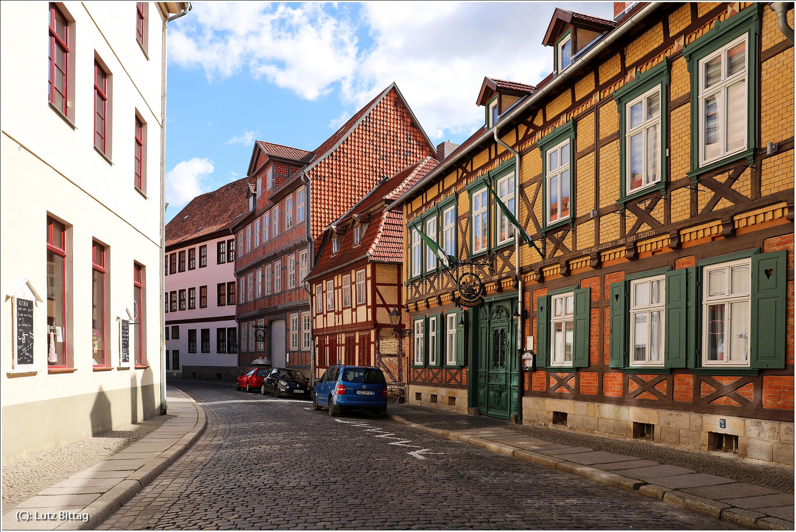 In der Blasiistraße von Quedlinburg