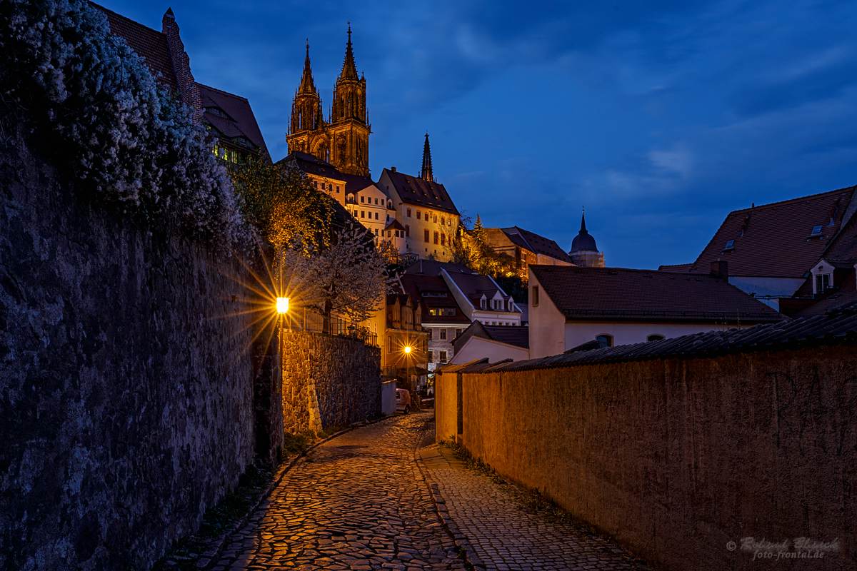 In der blauen Stunde-Meißen