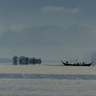 In der Bucht von Phangnga im Süden Thailands 