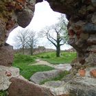 In der Burgruine Hammershus im Norden von Bornholm