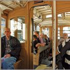 In der Cable-car von San Francisco...