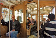 In der Cable-car von San Francisco...