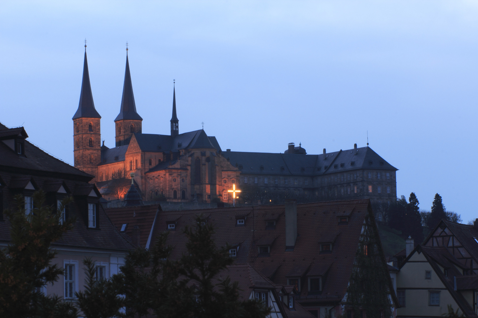 In der Dämmerung, Kloster Michelsberg (Bamberg)