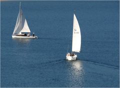 In der Eifel 6 - Begegnung auf dem Rurstausee Schwammenauel