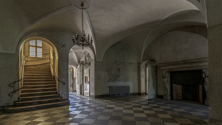 in der Eingangshalle....