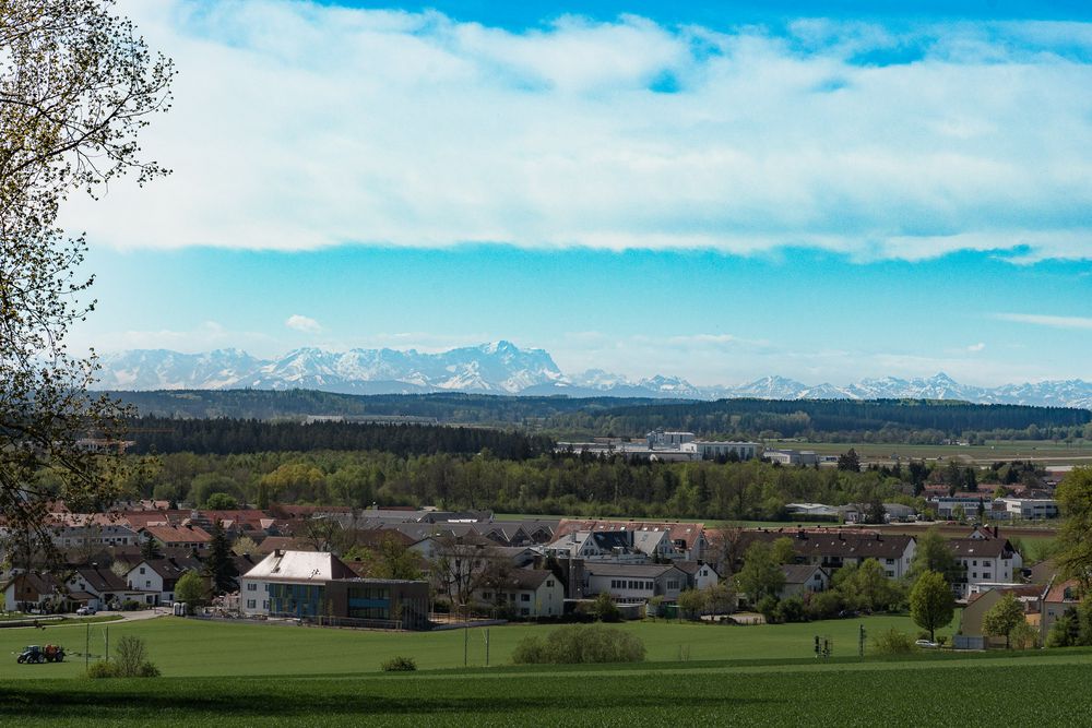 In der Ferne die Alpen - und doch so nah