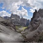 In der Forcella dei Laghi am Monte Paterno