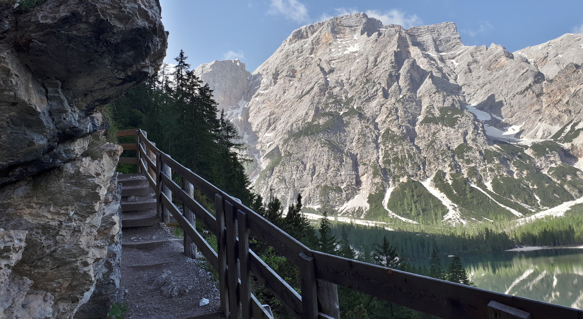 In der Früh am Pragser Wildsee...