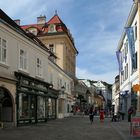 In der Fußgängerzone von Baden bei Wien