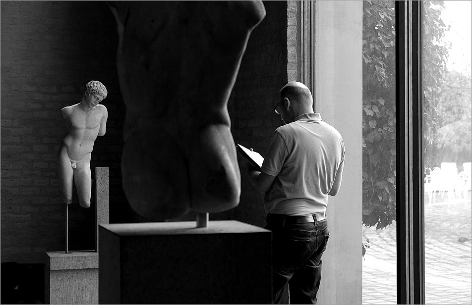 In der Glyptothek ...