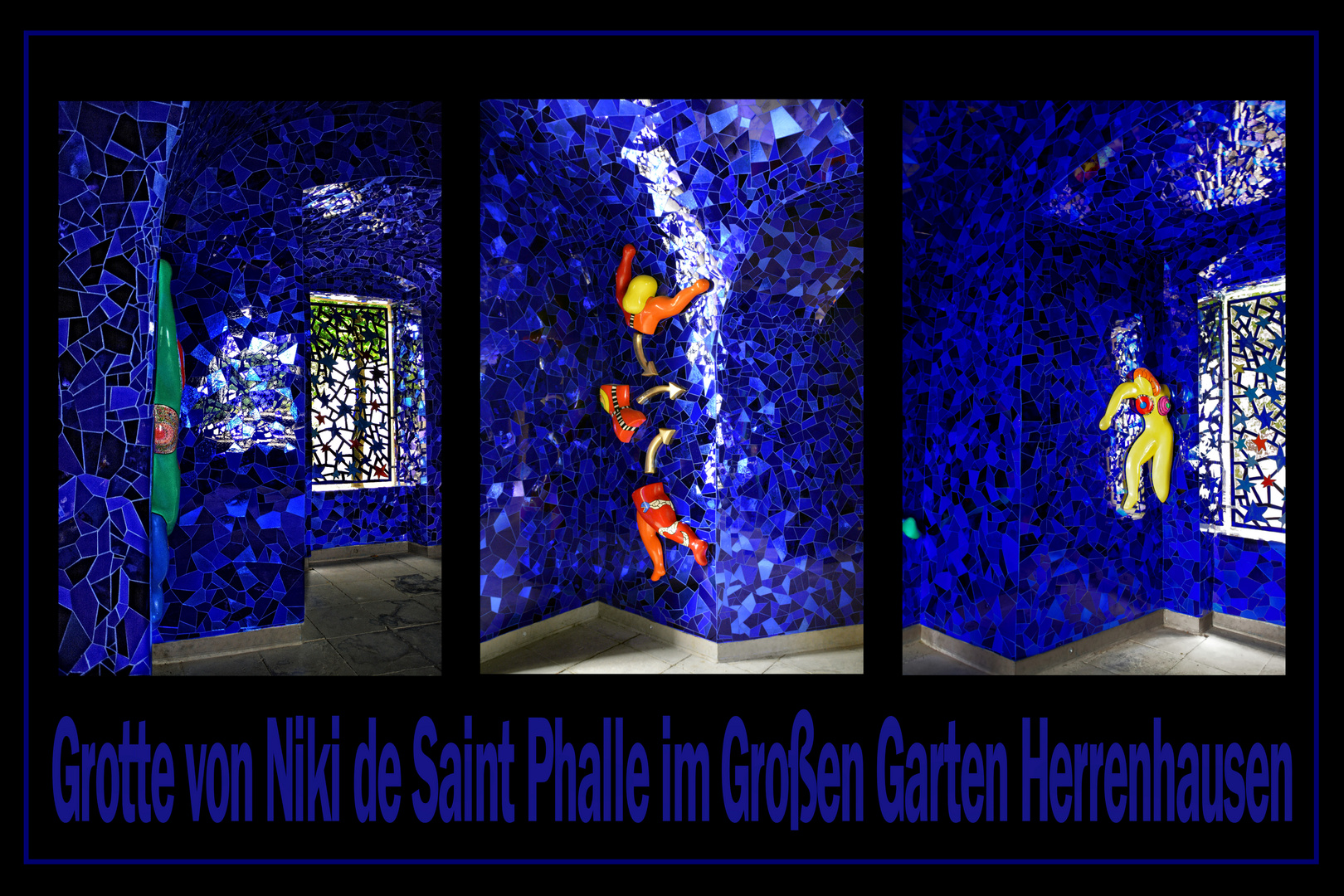 In der Grotte von Niki de Saint Phalle in den Herrenhäuser Gärten in