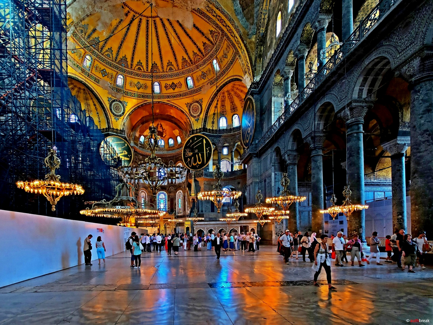 In der Hagia Sophia.