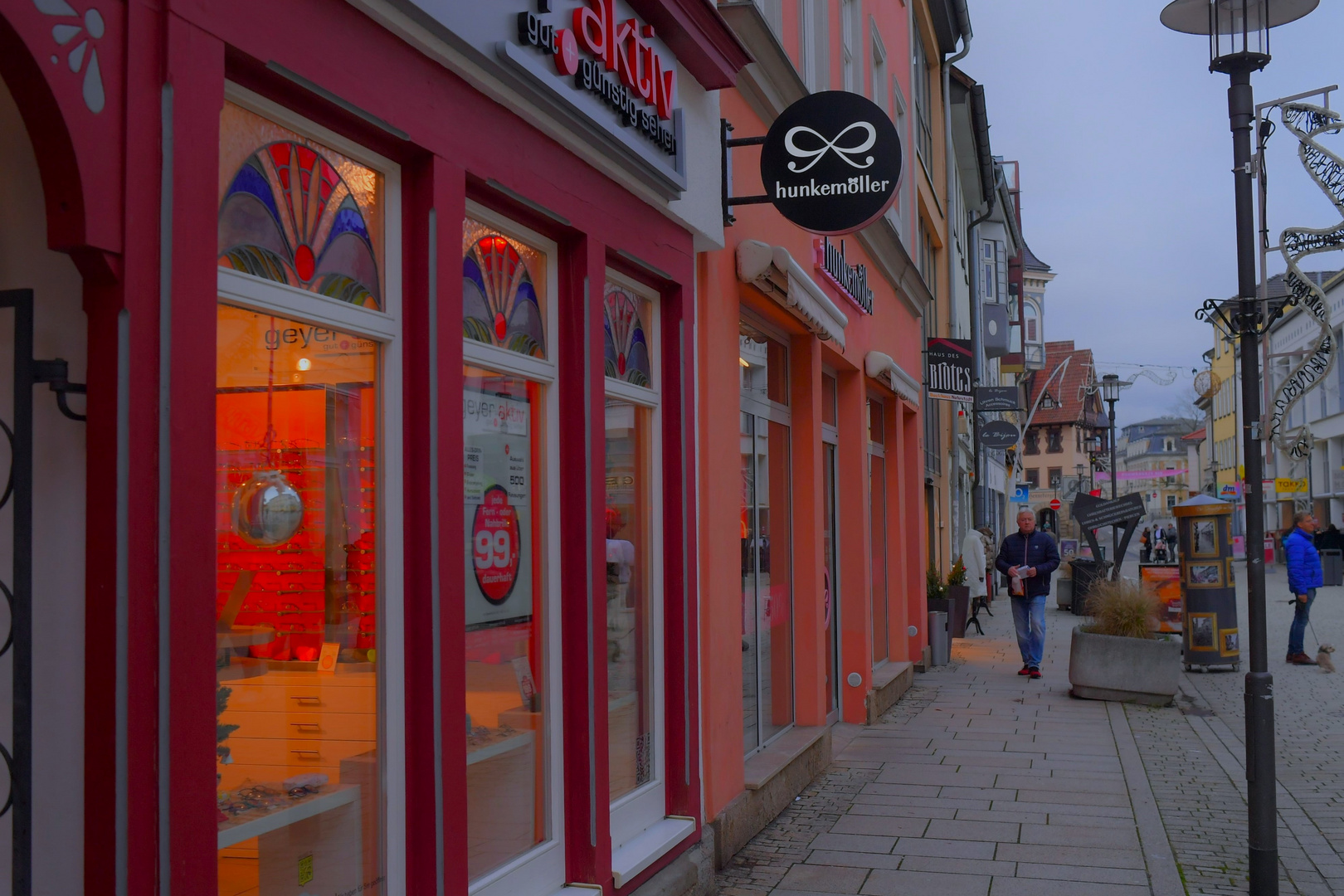 in der Hauptstraße in Meiningen