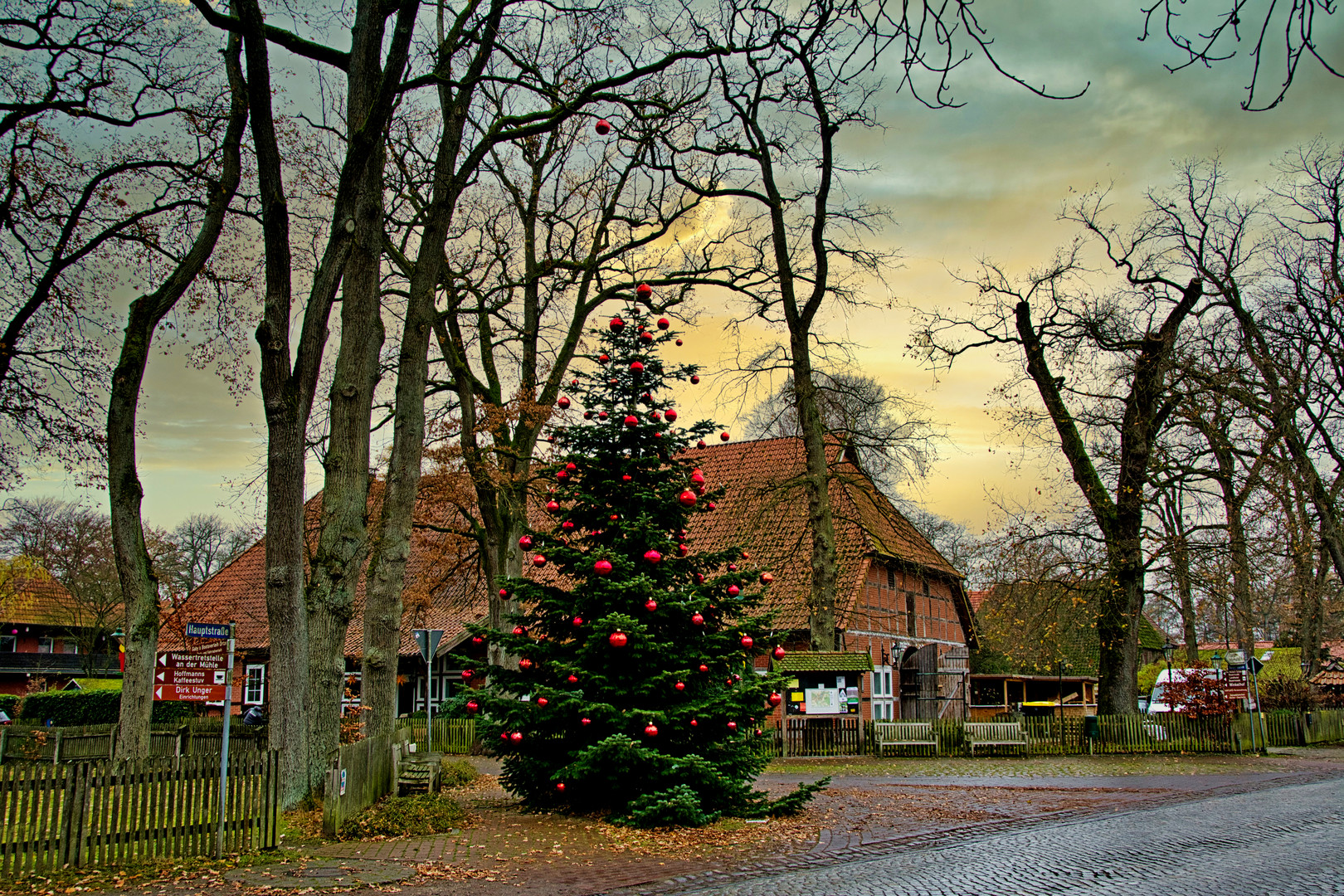 In der Hauptstrasse zur Adventszeit