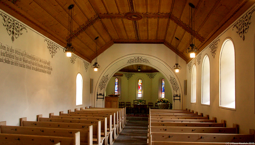 In der Kapelle St.Nikolaus in Gstaad