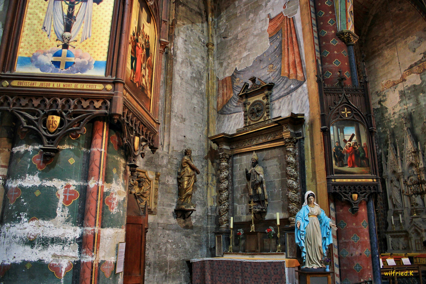 In der Kathedrale St. Maurice in Mirepoix,Frankreich