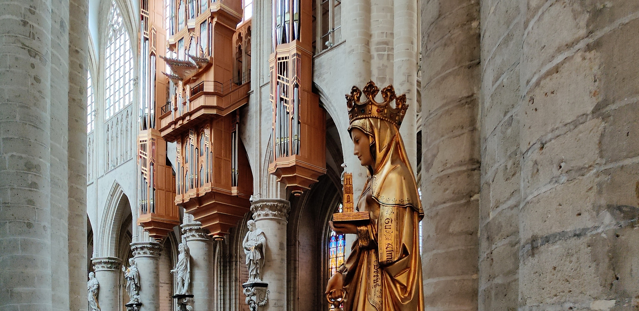 In der Kathedrale von Brüssel