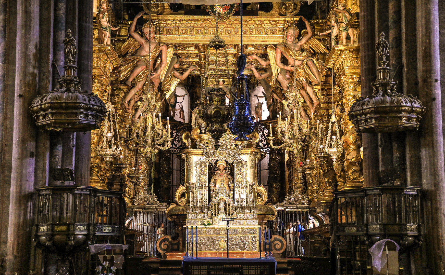 In der Kathedrale von Santiago de Compostela