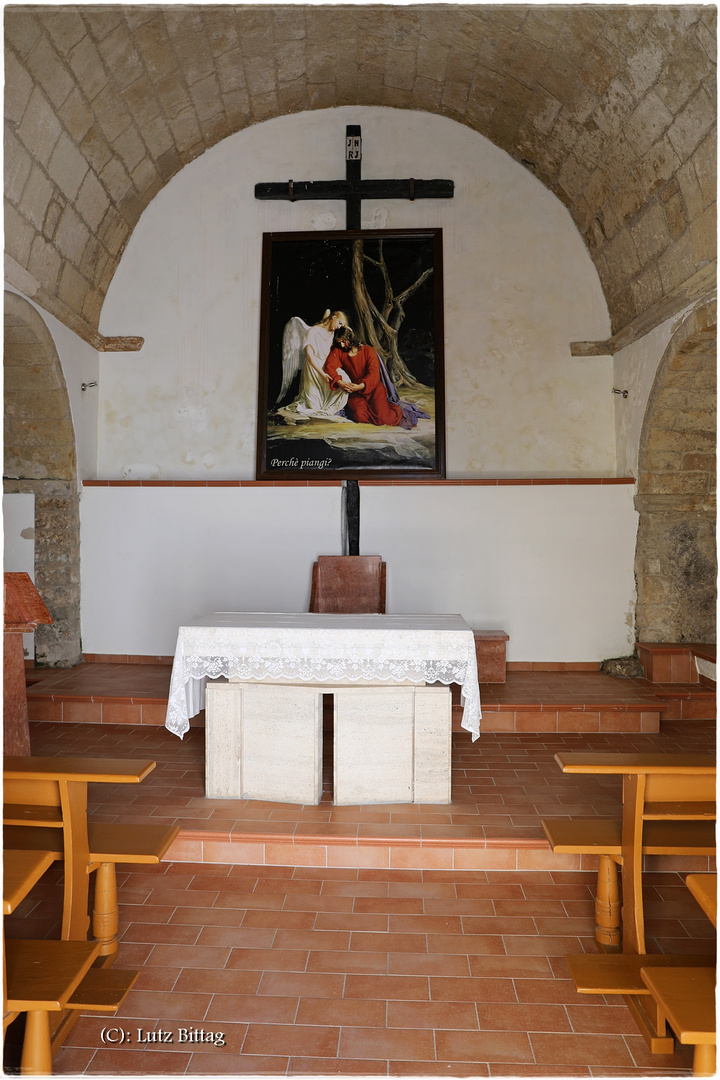 In der Kirche des Fegefeuers von Castelsardo