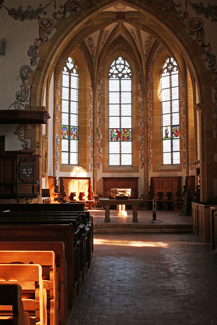 In der Kirche in Ligerz