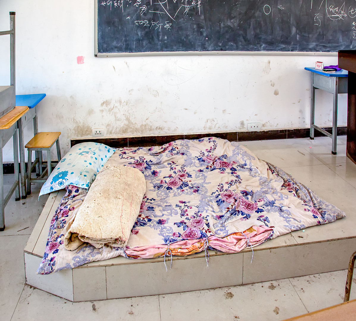 In der Koranschule - hier schläft der Lehrer