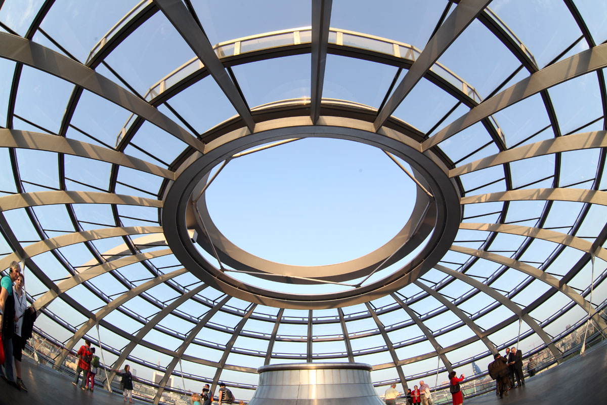 in der Kuppel des Reichstages ...