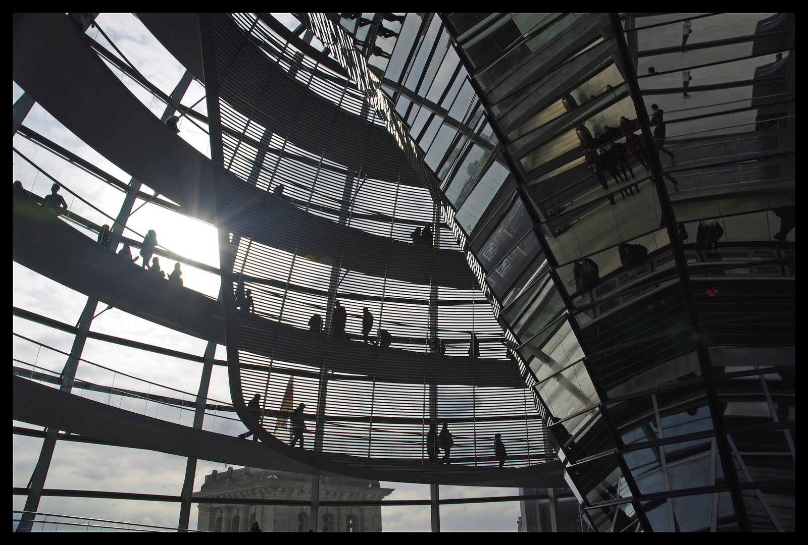 In der Kuppel des Reichstags