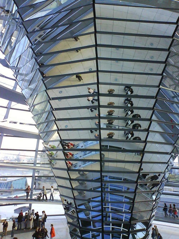 In der Kuppel des Reichtagsgebäudes Berlin