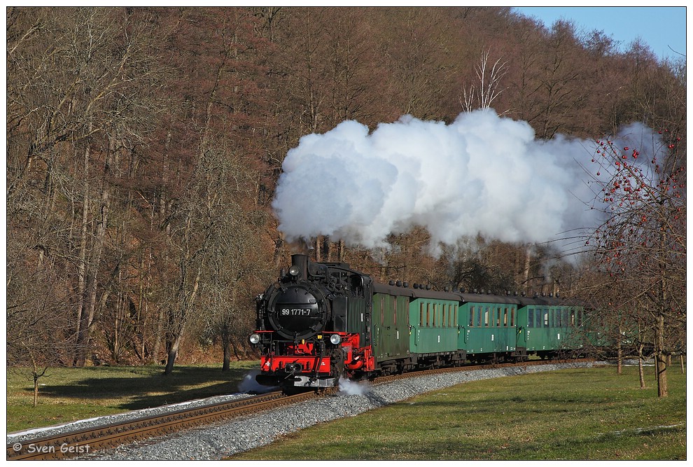 In der Kurve in Dippoldiswalde