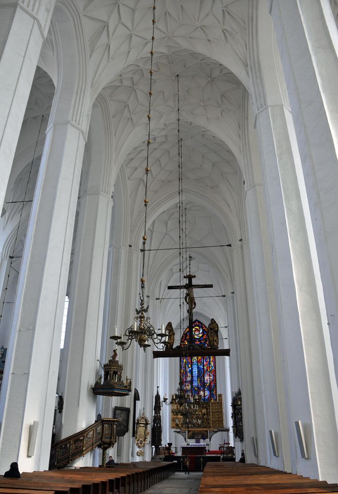 In der Marienkirche - mit die größte und höchste Kirche Europas