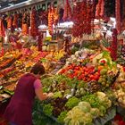 In der Markthalle Mercat de la Boqueria an der Rambla