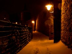 In der Mauer auf der Lauer