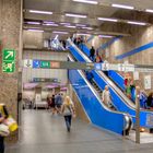 In der Metro von München - Deutschland, Bayern