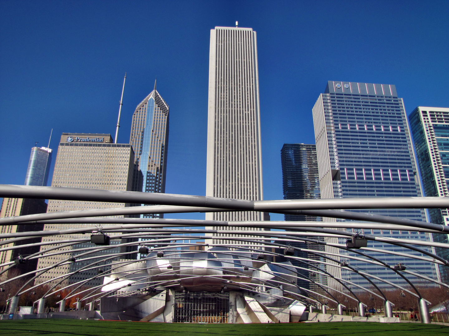 In der Millennium Park der Freiluft Theater Chicago