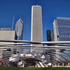 In der Millennium Park der Freiluft Theater Chicago