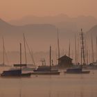 In der Morgendämmerung am Chiemsee