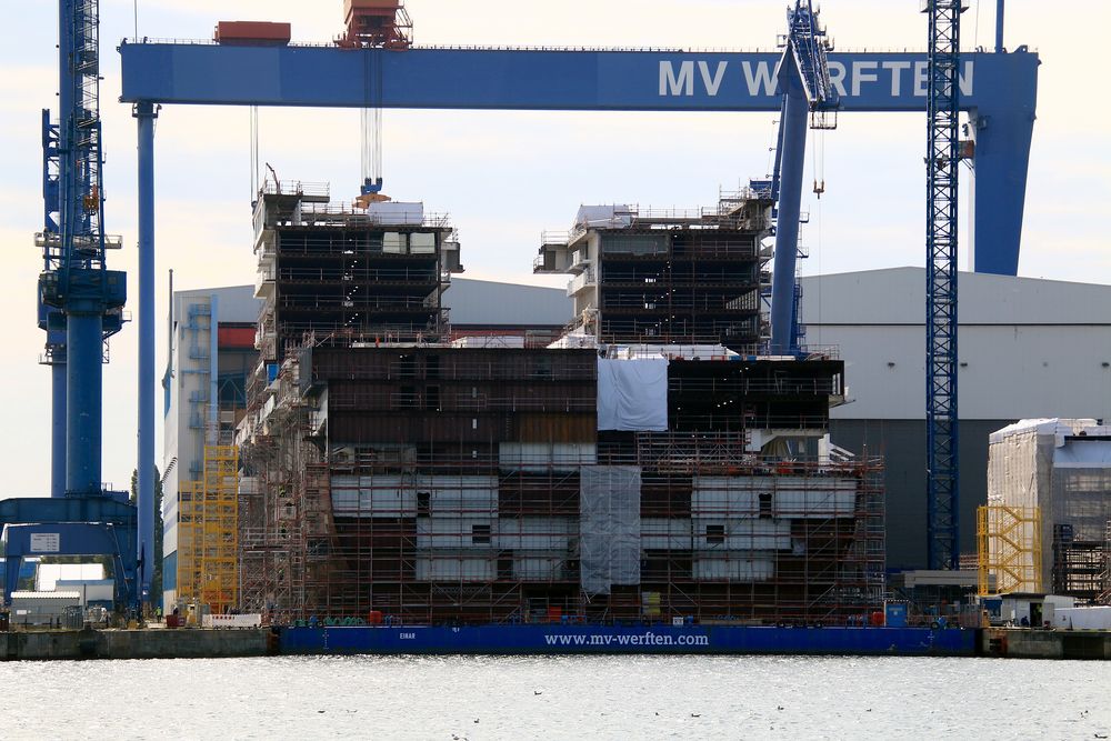 in der MV Werft wird