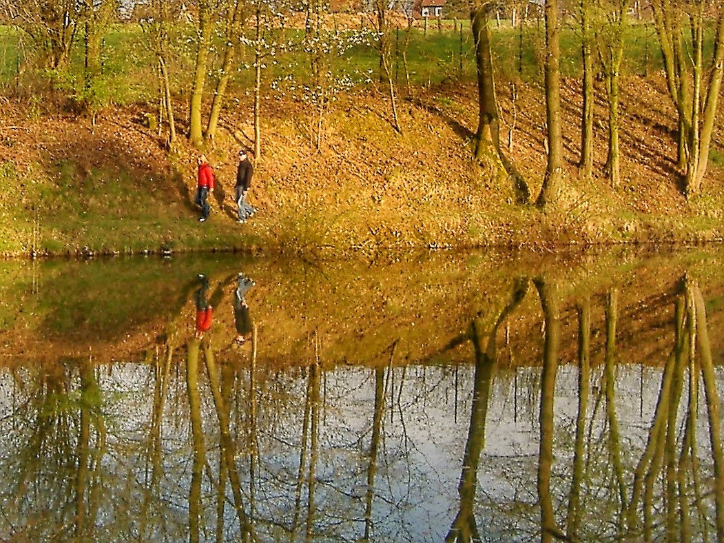 In der Nachmittags Sonne..