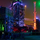 in der Nacht LaPaDu Landschaftspark Duisburg-Nord