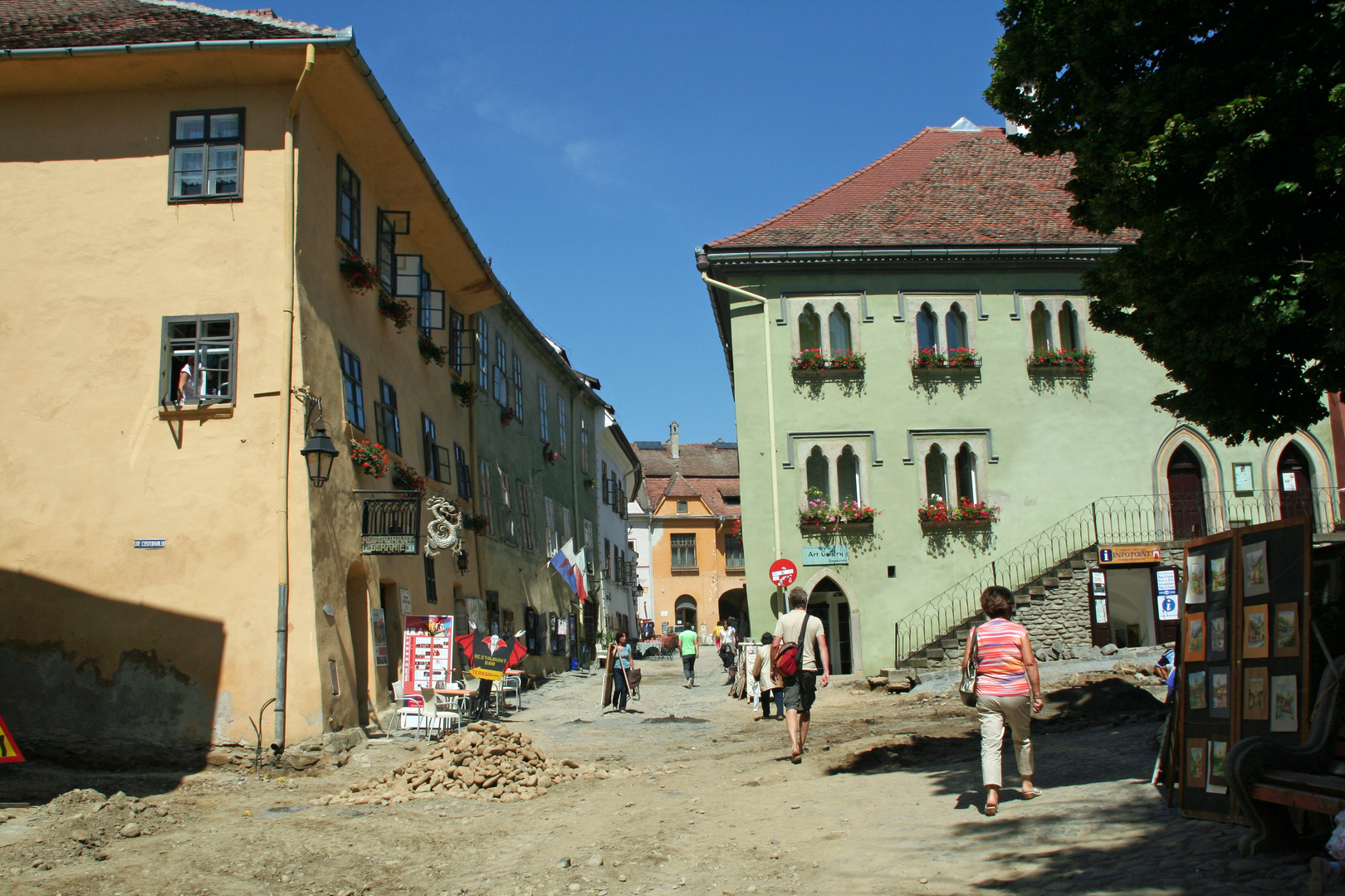 In der Oberstadt von Shigisoara (Schässburg)