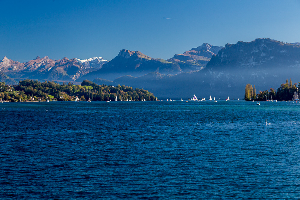 ... in der Oktobersonne am Vierwaldstättersee