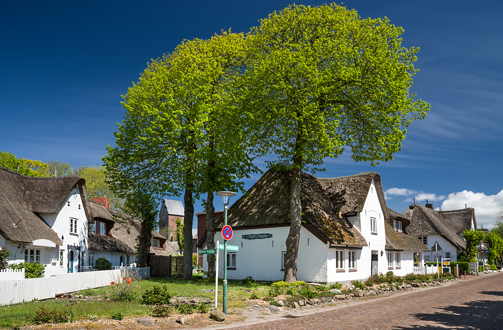 In der Ortsmitte von Nieblum