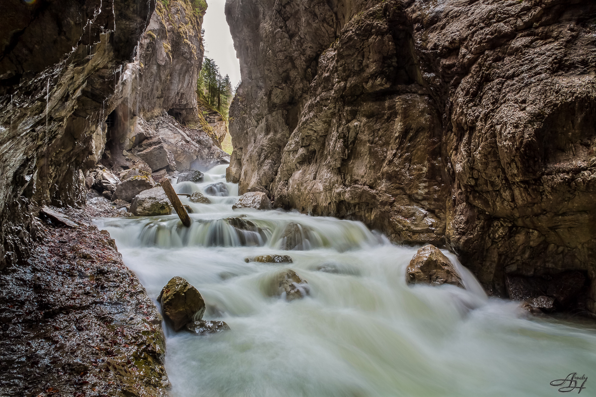 In der Partnachklamm (Garmisch-Partenkirchen)