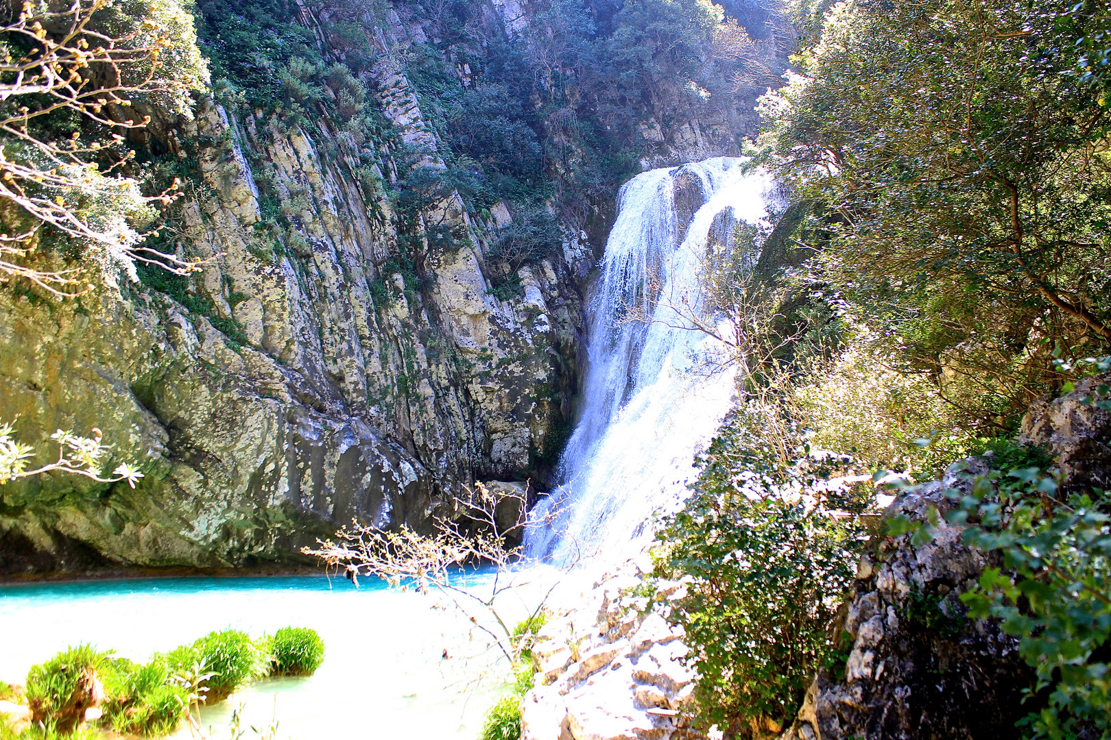 in der Polylimnios Schlucht