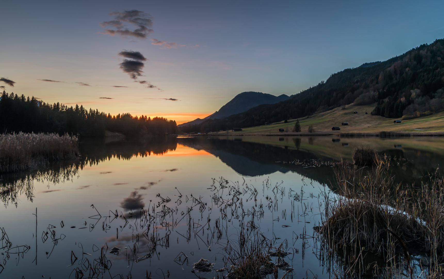 In der Pracht des Abendrotes