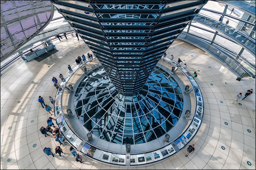 in der Reichstagskuppel