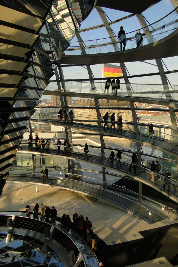 In der Reichstagskuppel